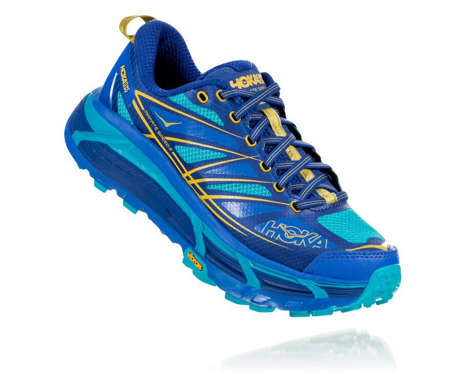 Hoka One One Trainers Womens Blue - Mafate Speed 2 - 43207BYPA